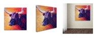 Trademark Global Marion Rose 'Violet Cow' Canvas Art - 24" x 24"